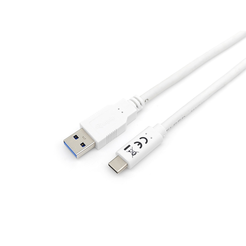 Equip 128363 Câble USB 3.2 Gen 1 C vers A, M M , 1.0m, 5Gbps, blanc Equip 128363 Câble USB 3.2 Gen 1 C vers A, M M , 1.0m, 5Gbps, blanc