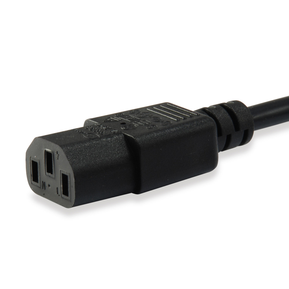 Equip 112101 Noir 3 m Coupleur C13 Coupleur C14