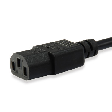 Equip 112101 Noir 3 m Coupleur C13 Coupleur C14