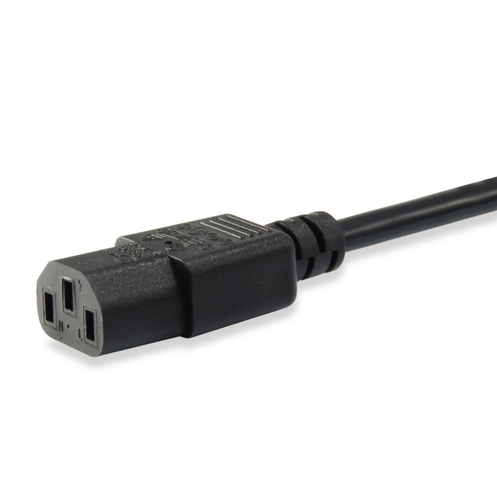 Equip 112121 Noir 3 m Prise d'alimentation type F Coupleur C13