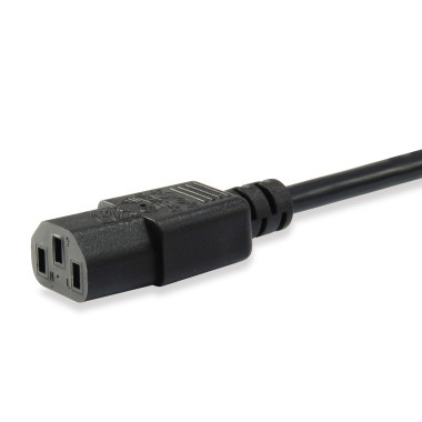 Equip 112121 Noir 3 m Prise d'alimentation type F Coupleur C13