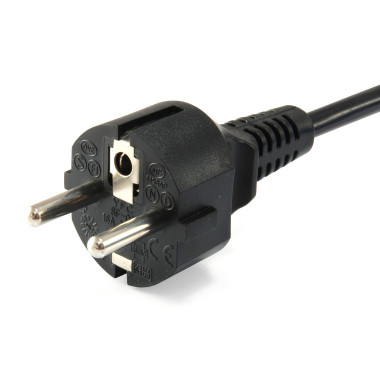 Equip 112151 Noir 3 m Prise d'alimentation type F Coupleur C5