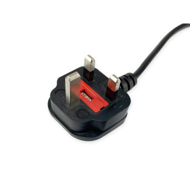 Equip 112300 Noir 2 m BS 1363 Coupleur C13