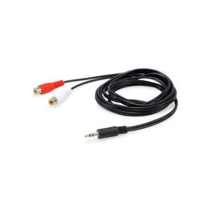 Equip 147093 câble audio 250 m 2 x RCA 3,5mm Noir