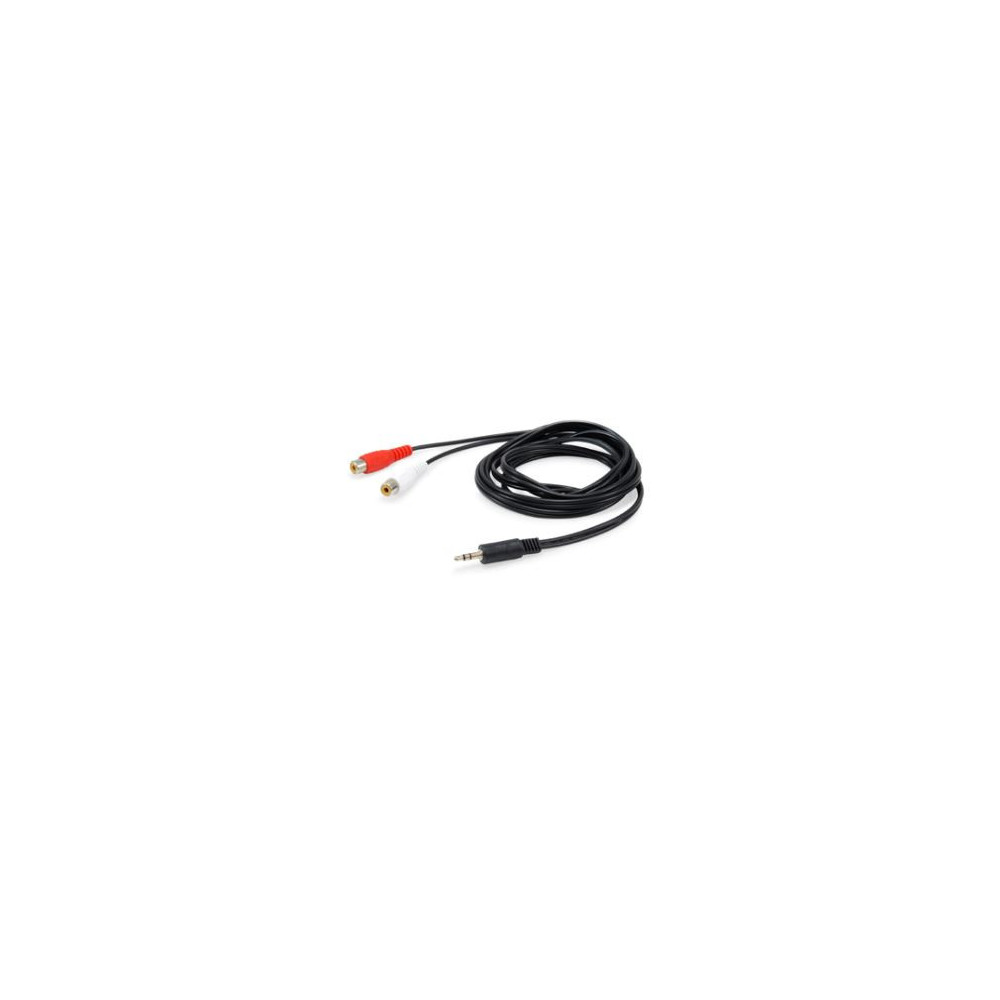 Equip 147093 câble audio 250 m 2 x RCA 3,5mm Noir Equip 147093 câble audio 250 m 2 x RCA 3,5mm Noir