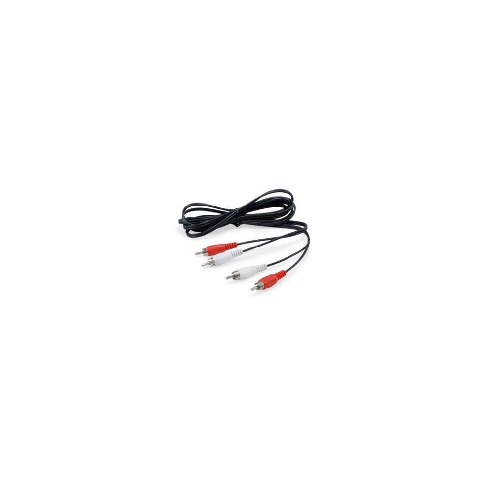 Equip 147094 câble audio 2,5 m 2 x RCA Noir Equip 147094 câble audio 2,5 m 2 x RCA Noir