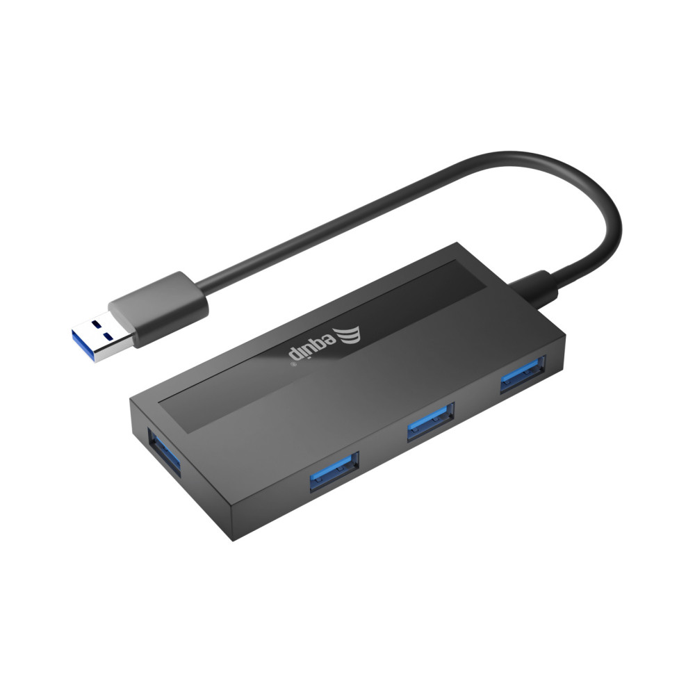 Equip 128956 hub & concentrateur USB 3.2 Gen 1 (3.1 Gen 1) Type-A 5000 Mbit s Noir Equip 128956 hub & concentrateur USB 3.2 Gen 1 (3.1 Gen 1) Type-A 5000 Mbit s Noir
