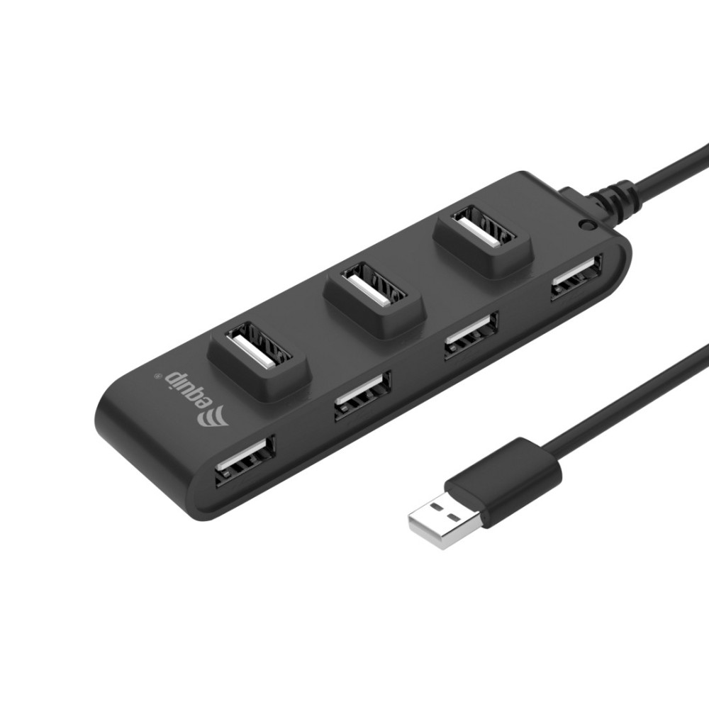 Equip 128957 hub & concentrateur USB 2.0 480 Mbit s Noir Equip 128957 hub & concentrateur USB 2.0 480 Mbit s Noir