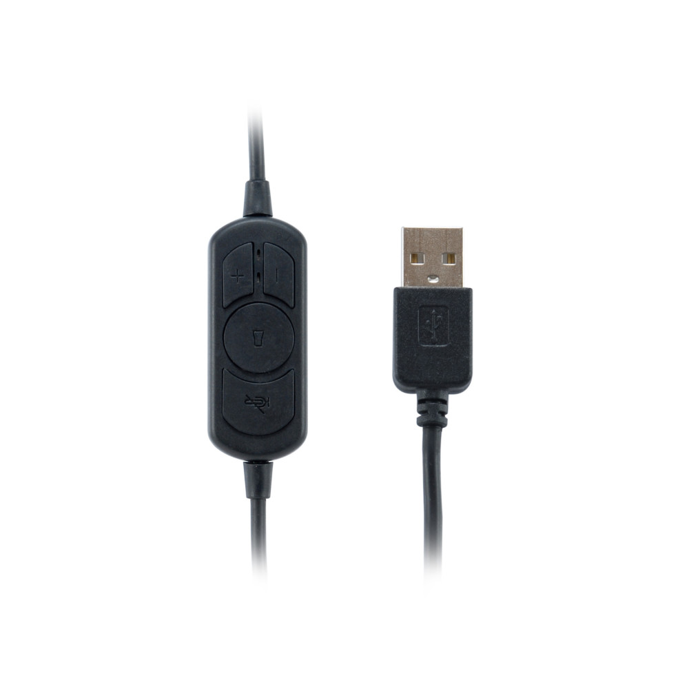 Equip 245305 écouteur casque Avec fil Arceau Bureau Centre d'appels USB Type-A Noir