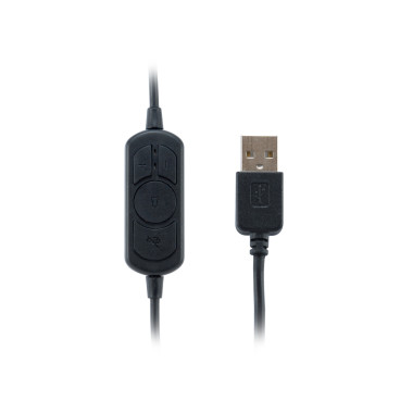 Equip 245305 écouteur casque Avec fil Arceau Bureau Centre d'appels USB Type-A Noir