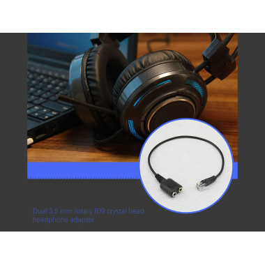 Equip 147944 câble audio 0,25 m RJ-9 2 x 3.5mm Noir