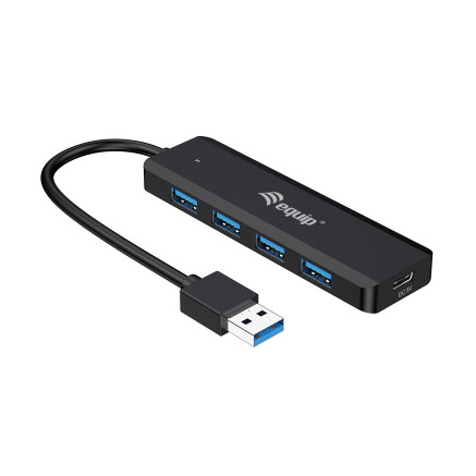 Equip 128959 hub & concentrateur USB 3.2 Gen 1 (3.1 Gen 1) Type-A 5000 Mbit s Noir