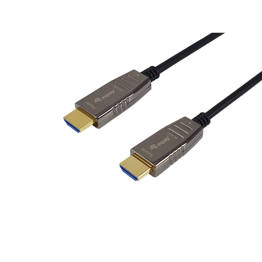Equip 119455 Câble optique actif HDMI 2.1, 50m, 8K 60Hz, 4K 120Hz Equip 119455 Câble optique actif HDMI 2.1, 50m, 8K 60Hz, 4K 120Hz
