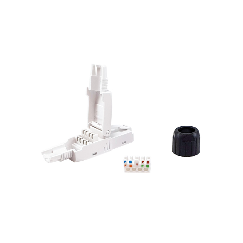 Equip 121161 connecteur de fils RJ-45 Noir, Blanc