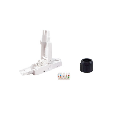 Equip 121161 connecteur de fils RJ-45 Noir, Blanc