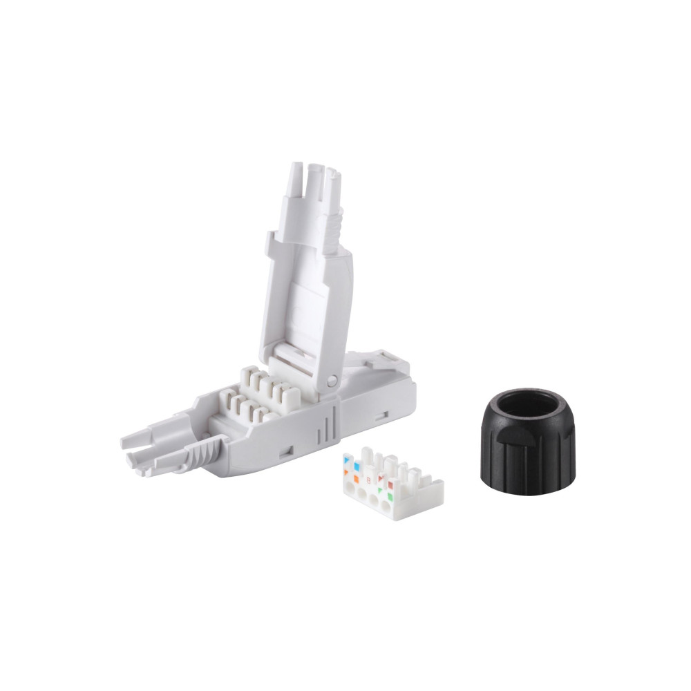 Equip 121162 connecteur de fils RJ-45 Noir, Blanc