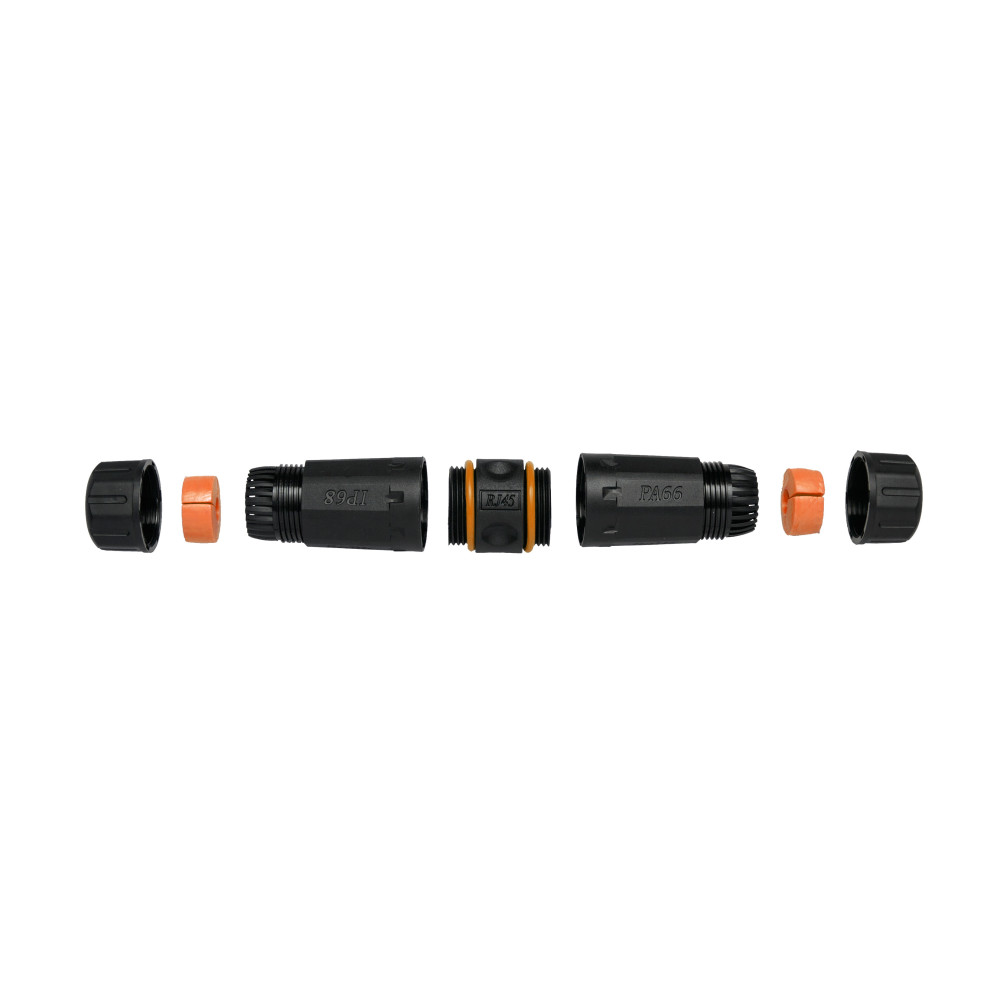 Equip 221162 changeur de genre de câble RJ-45 Noir, Orange