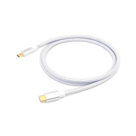 Equip 128358 Câble USB 3.2 Gen 2 C vers C, M M, 2.0m, PD 100W, 4K 60Hz, 10Gbps, blanc