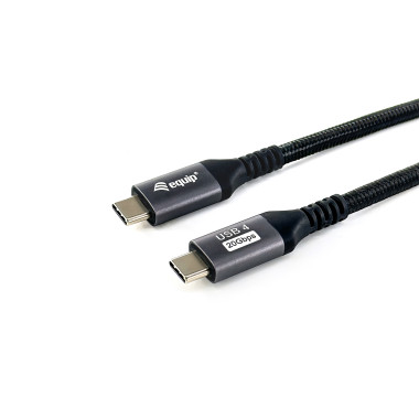 Equip 128382 Câble USB4 Gen 2x2 C vers C, M M, 2.0m, PD 100W, 4K 60Hz, 20Gbps, noir