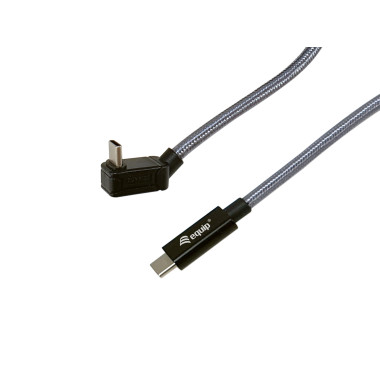 Equip 128422 Câble USB 3.2 Gen 2x2 C vers C U plug, 2,0m, noir, M M, PD240W, 4K 60Hz, 20Gbps