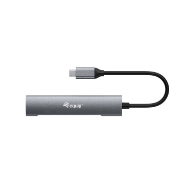 Equip 128963 hub & concentrateur USB 3.2 Gen 1 (3.1 Gen 1) Type-C 5000 Mbit s Noir, Argent