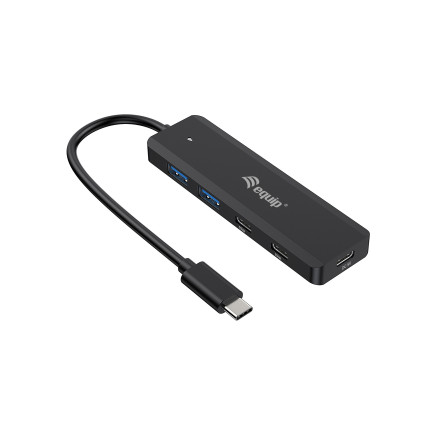 Equip 128964 hub & concentrateur USB 3.2 Gen 1 (3.1 Gen 1) Type-C 5000 Mbit s Noir