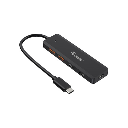 Equip 128966 hub & concentrateur USB 3.2 Gen 2 (3.1 Gen 2) Type-C 10000 Mbit s Noir