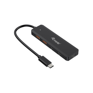 Equip 128966 hub & concentrateur USB 3.2 Gen 2 (3.1 Gen 2) Type-C 10000 Mbit s Noir