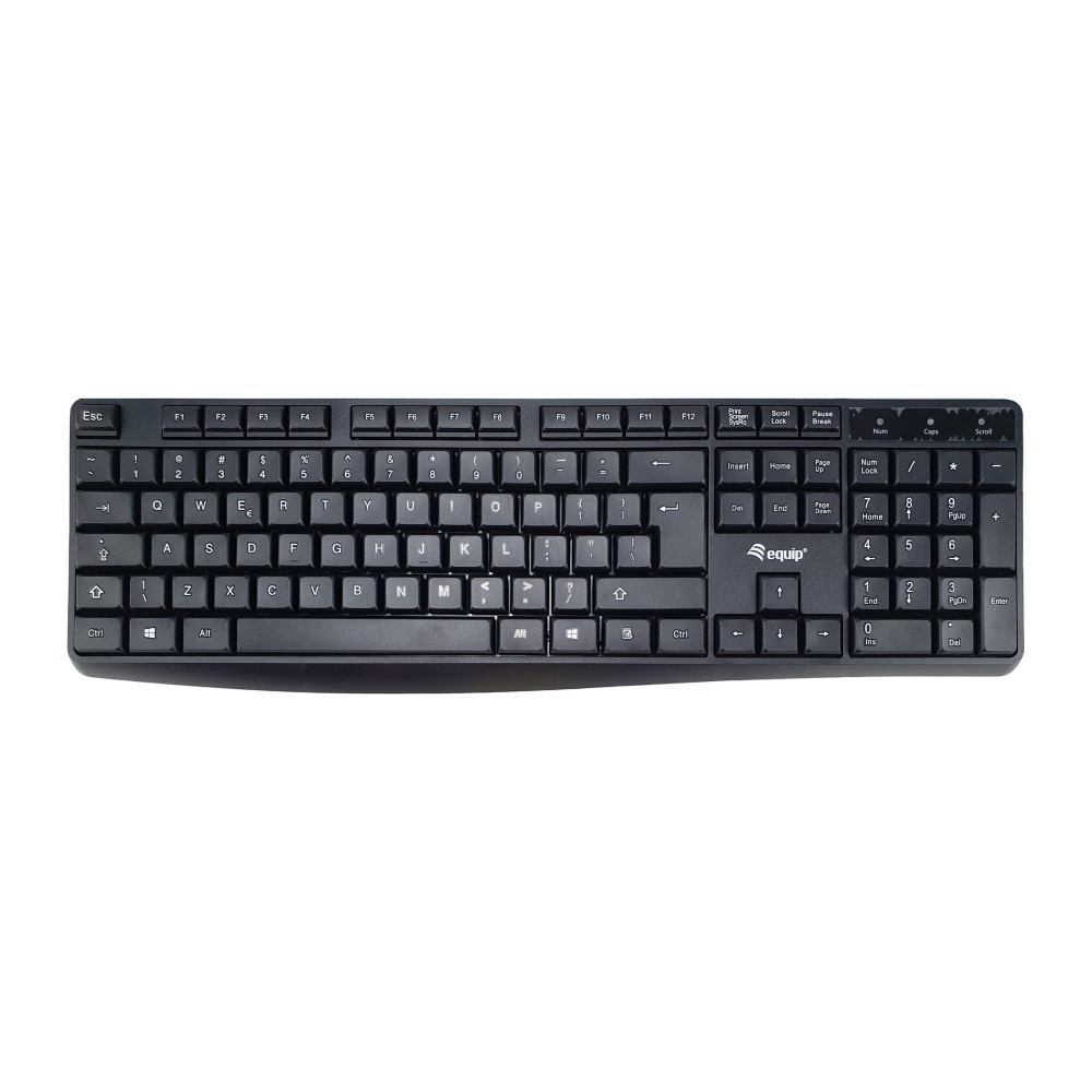 Equip 245215 clavier Bureau USB QWERTY Anglais américain Noir Equip 245215 clavier Bureau USB QWERTY Anglais américain Noir