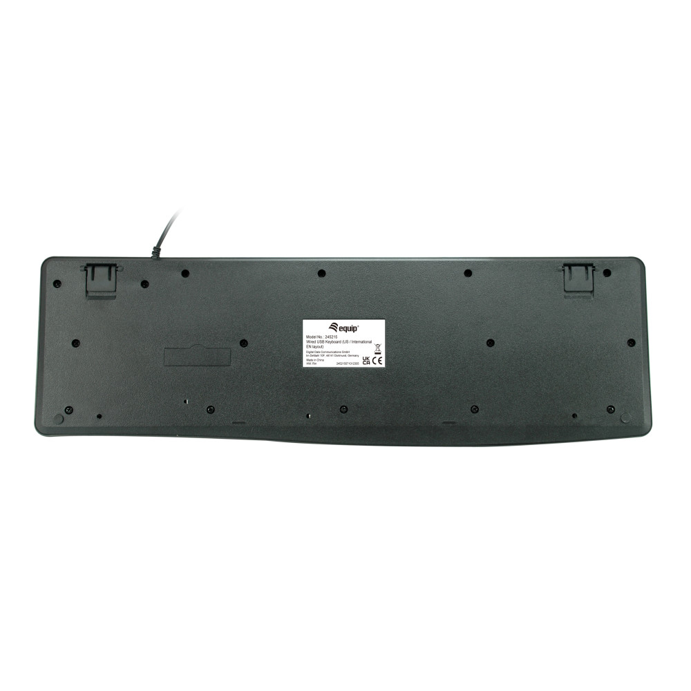 Equip 245215 clavier Bureau USB QWERTY Anglais américain Noir