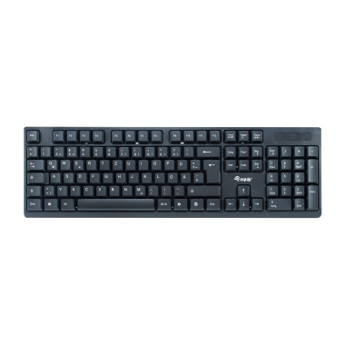 Equip 245220 clavier Souris incluse Bureau RF sans fil QWERTZ Allemand Noir