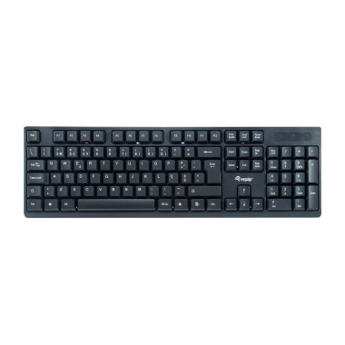 Equip 245222 clavier Souris incluse Bureau RF sans fil QWERTY Portuguais Noir