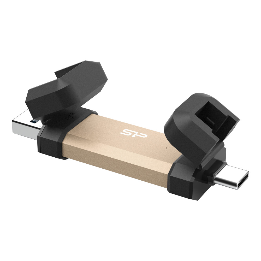 Silicon Power DS72 lecteur USB flash 1 To USB Type-A   USB Type-C 3.2 Gen 2 (3.1 Gen 2) Or
