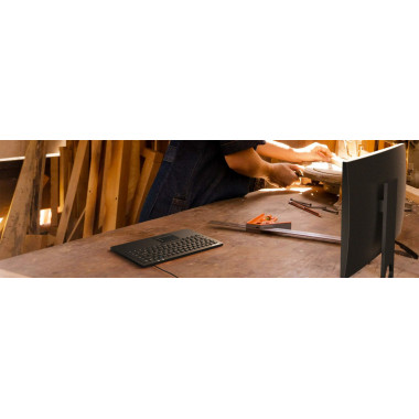 KeySonic KSK-5230IN​ clavier Industriel USB QWERTY Anglais britannique Noir