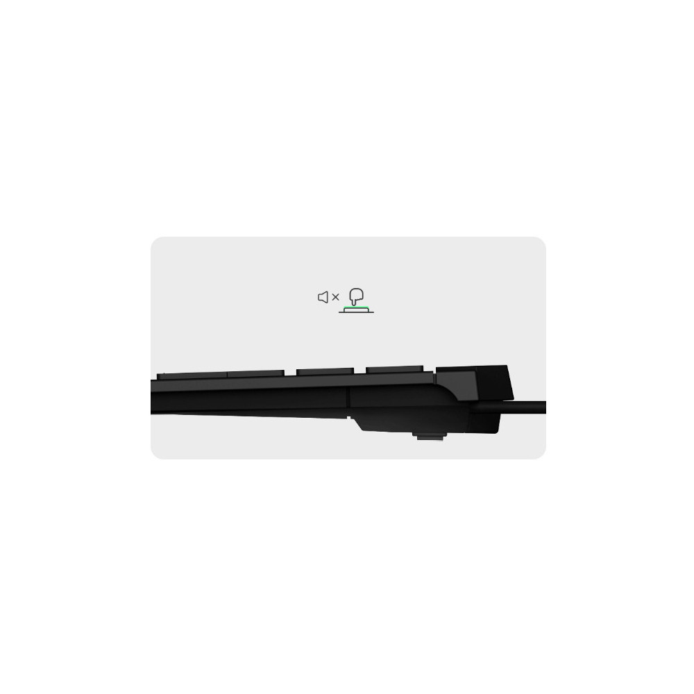 KeySonic KSK-5210ELU (DE) clavier Maison USB QWERTZ Allemand Noir