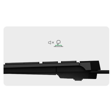 KeySonic KSK-5210ELU (DE) clavier Maison USB QWERTZ Allemand Noir