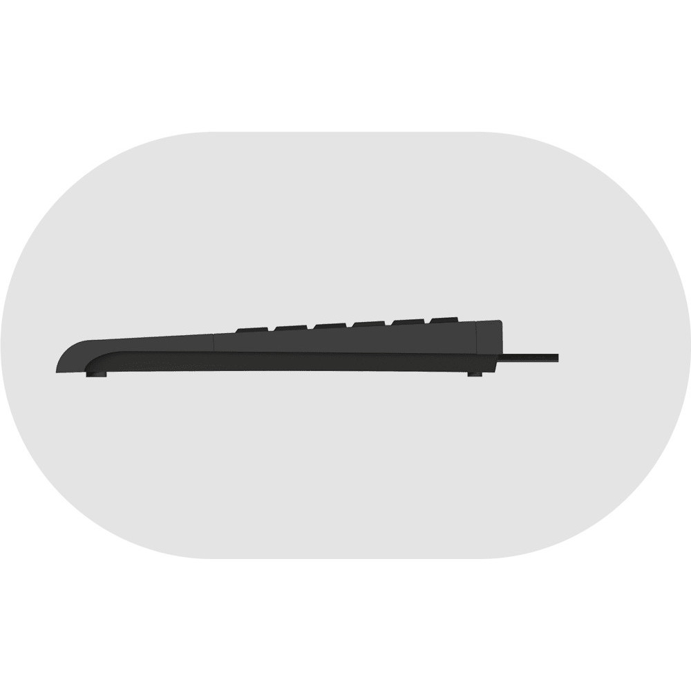 KeySonic ACK-3410 (UK) clavier Maison USB QWERTY Anglais britannique Noir