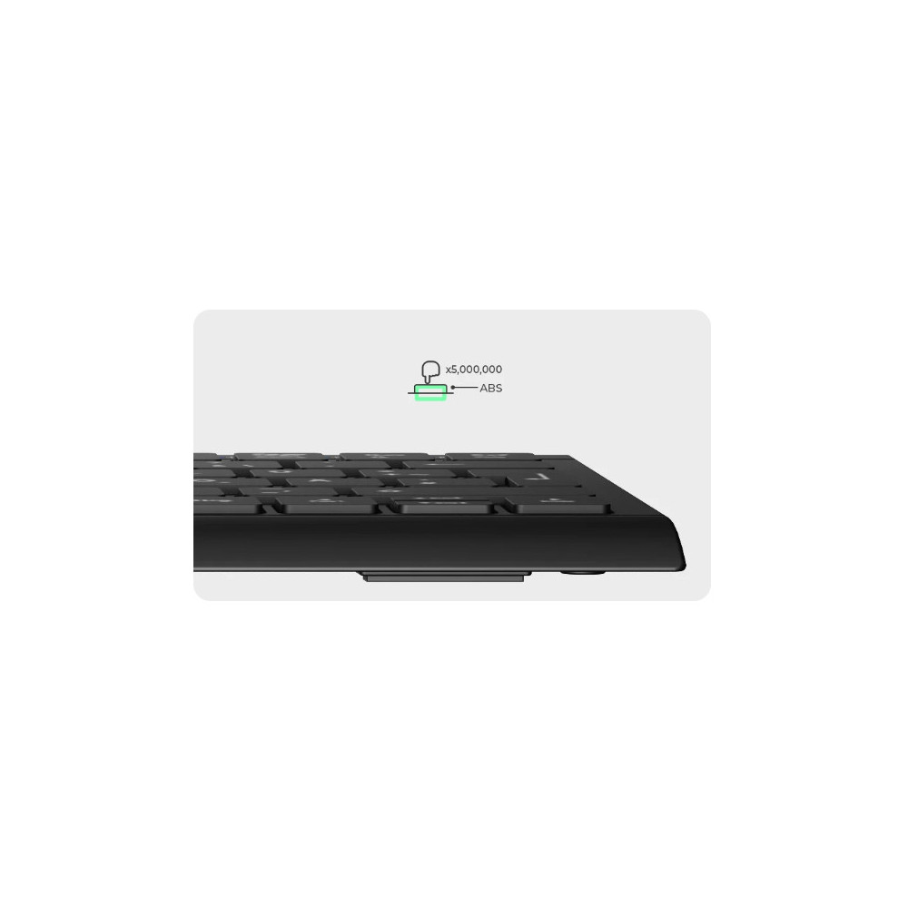 KeySonic KSK-5011ELC (DE) clavier Maison USB QWERTZ Allemand Noir
