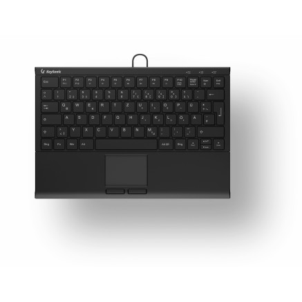 KeySonic KSK-5211ELU (DE) clavier Maison USB QWERTZ Allemand Noir
