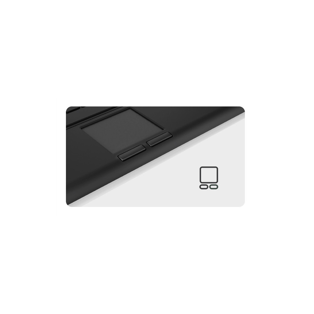 KeySonic KSK-5211ELU (DE) clavier Maison USB QWERTZ Allemand Noir