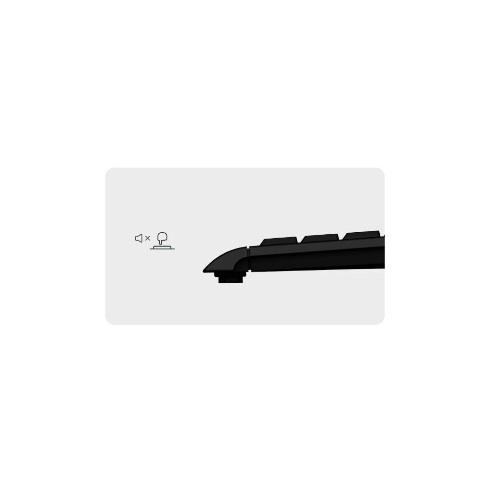 KeySonic KSK-5211ELU (DE) clavier Maison USB QWERTZ Allemand Noir