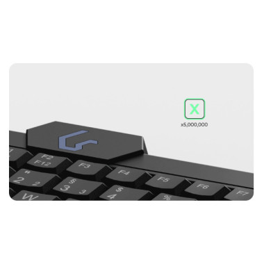 KeySonic KSK-3210ELU (DE) clavier Maison USB QWERTZ Allemand Noir
