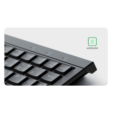 KeySonic KSK-3211ELU (DE) clavier Maison USB QWERTZ Allemand Noir