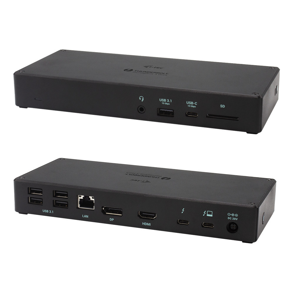 i-tec Thunderbolt 3 3x Display Docking Station + Power Delivery 96W i-tec Thunderbolt 3 3x Display Docking Station + Power Delivery 96W