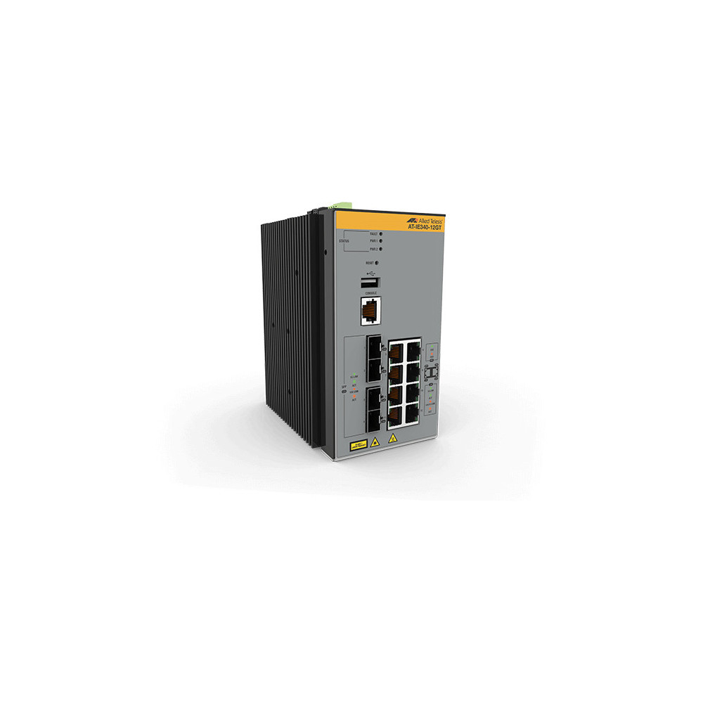 Allied Telesis AT-IE340-12GT-80 Géré L3 Gigabit Ethernet (10 100 1000) Gris Allied Telesis AT-IE340-12GT-80 Géré L3 Gigabit Ethernet (10 100 1000) Gris