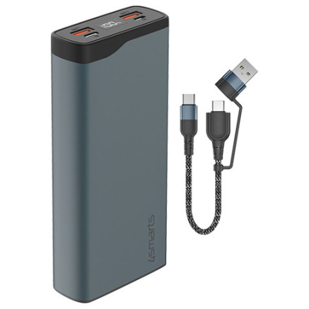 4smarts VoltHub Pro Lithium Polymère (LiPo) 10000 mAh Noir, Métallique