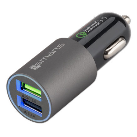 4smarts 4S464458 Universel Noir Lightning Charge rapide Auto