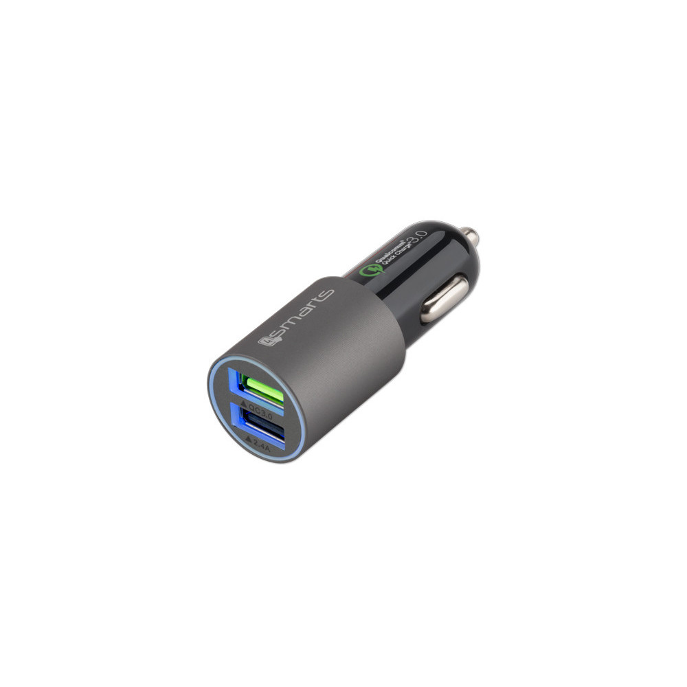 4smarts 4S464458 Universel Noir Lightning Charge rapide Auto 4smarts 4S464458 Universel Noir Lightning Charge rapide Auto