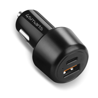 4smarts VoltRoad Ultimate Ordinateur portable, Smartphone, Tablette Noir Allume-cigare Charge rapide Auto