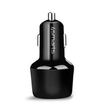 4smarts VoltRoad Ultimate Ordinateur portable, Smartphone, Tablette Noir Allume-cigare Charge rapide Auto